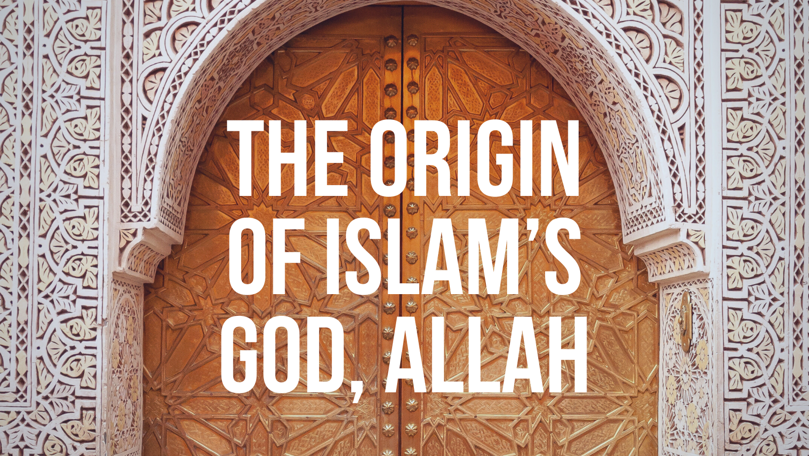 The origin of Islam’s god, Allah
